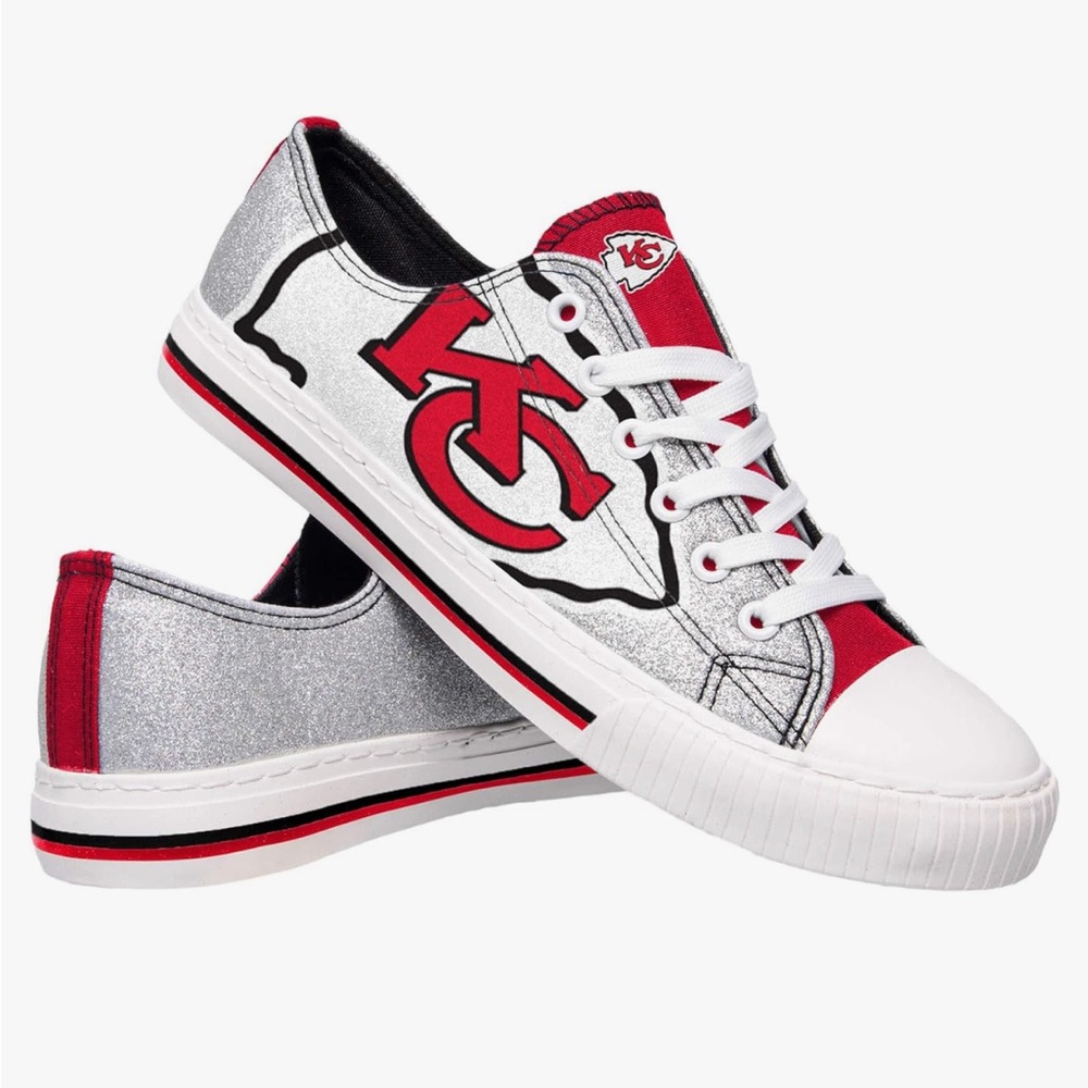 FOCO Kansas City Chief sneakers - worn just once, excellent condition.